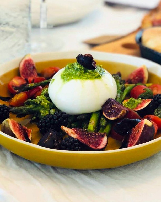 Salade met vijgen en burrata